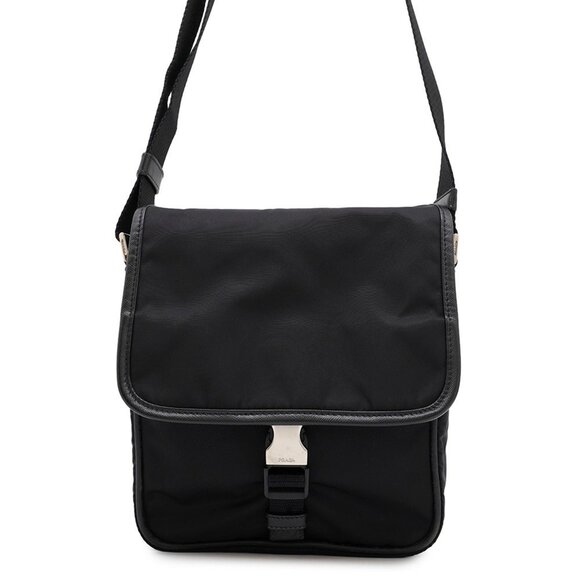 PRADA Black Saffiano Shoulder Bag - Picture 1 of 15